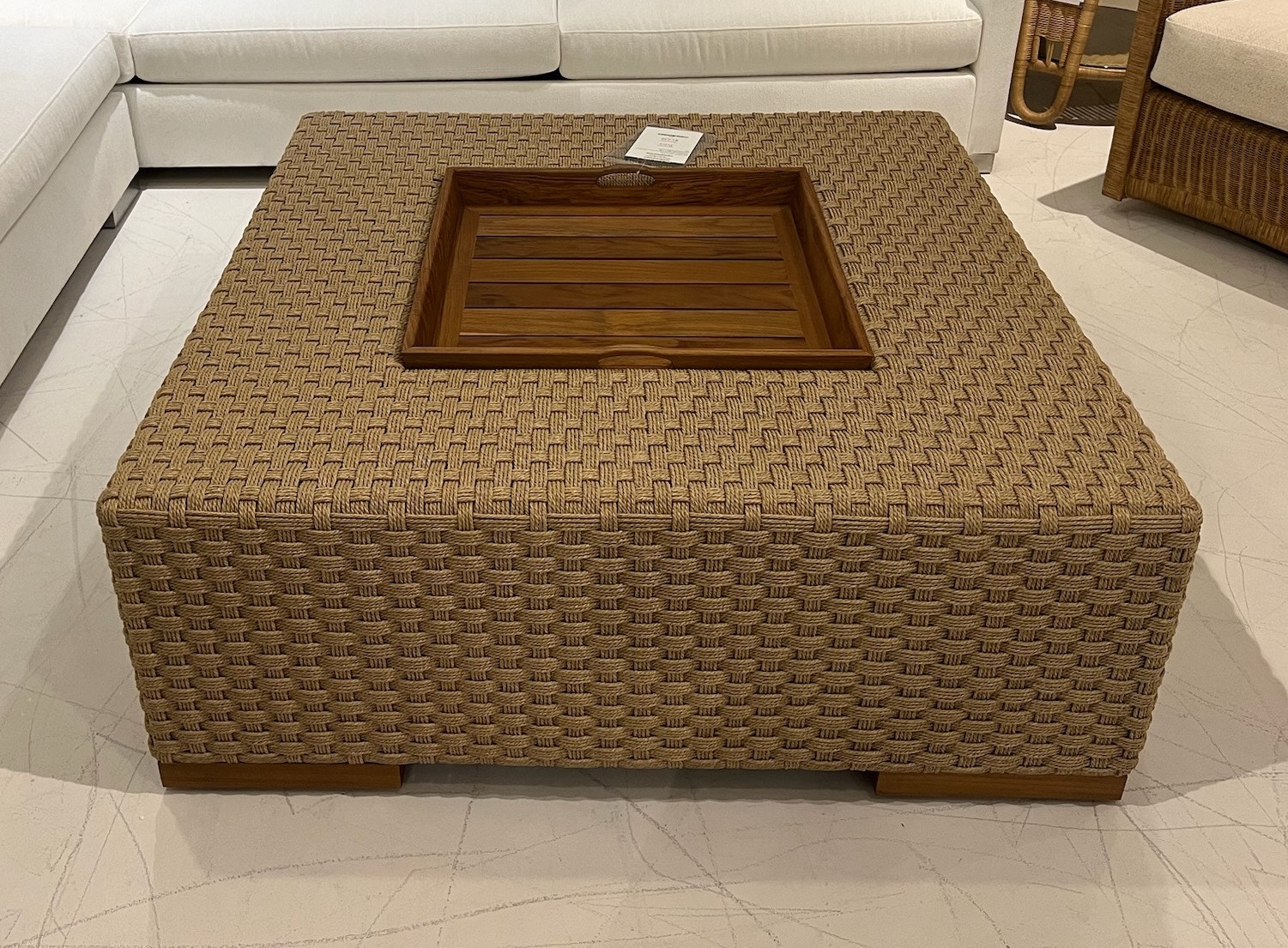 Century Furniture Factory Outlet Outdoor Furniture Havana Outdoor Cocktail Table CT6009 NT